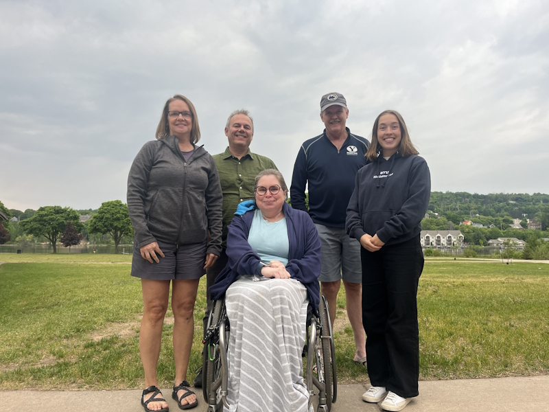 left to right, back: Shari Stockero, PI MTU; Keith Leatham , PI BYU; Blake Peterson, PI BYU; Jade Gregg, RA BYU; front: Jenifer Shaud, RA MTU.