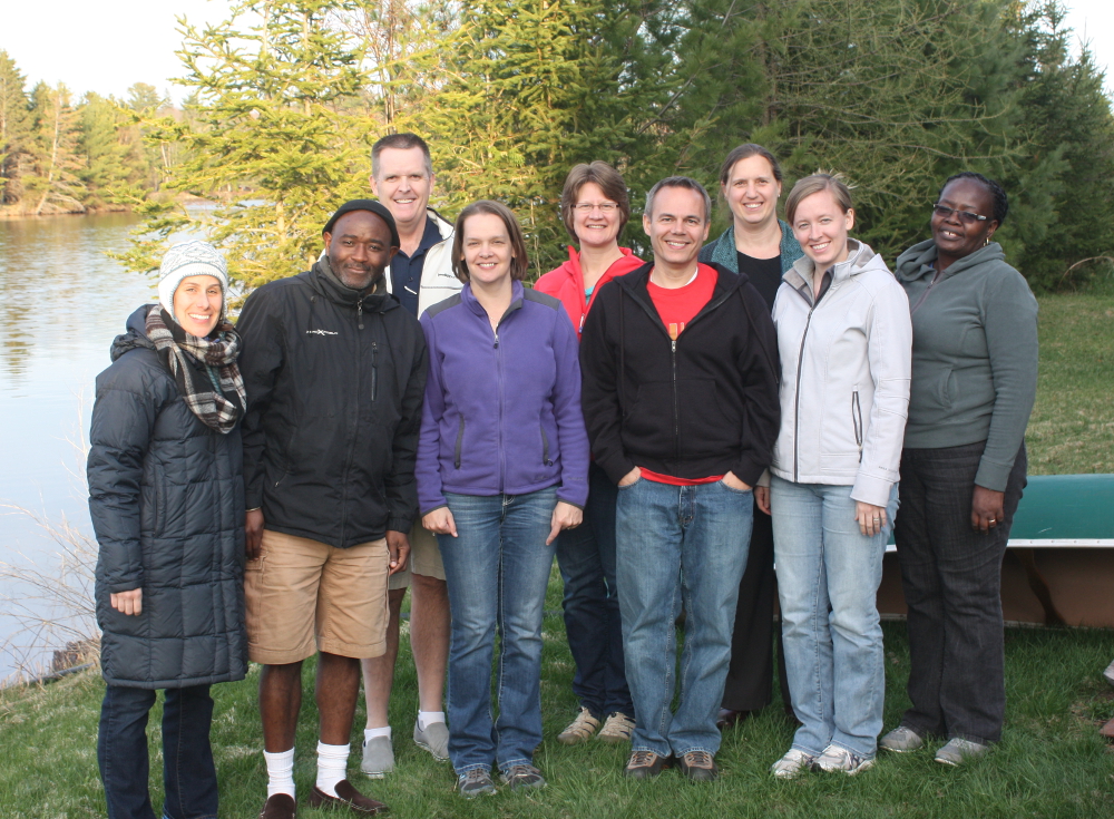 Back row: Blake E. Peterson, PI, BYU; Laura Van Zoest, PI, WMU; Evelyn Gordon, Horizon evaluator; Front row: Annick Rouge, RA, UM; Achubang Atanga Napthalin, Post-doc, WMU; Shari L. Stockero, PI, MTU; Keith R. Leatham, PI, BYU; Elizabeth Fraser, RA, WMU; Mary A. Ochieng, RA, WMU
